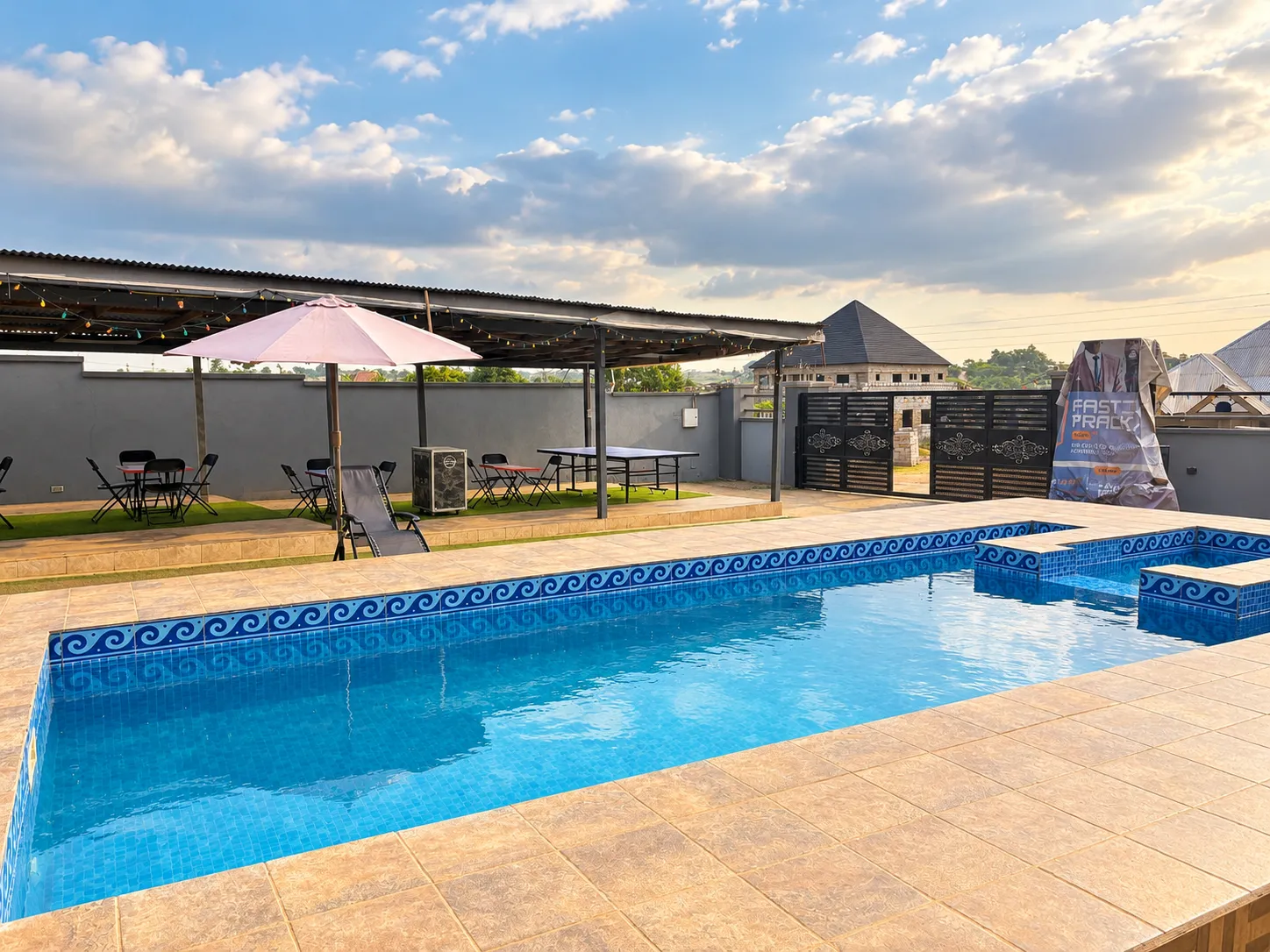 Swimming pool at Tee-Dot Guest House